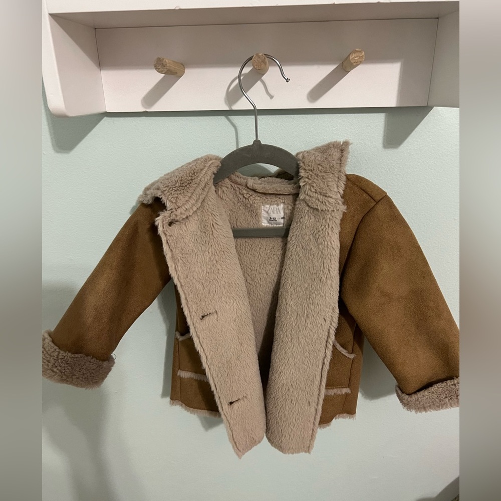 zara shearling jacket kids jacket